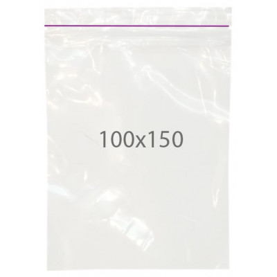 Пакет із замком zip-lock 100*150  1000шт.